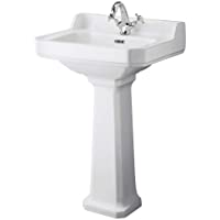 Hudson Reed Lavabo con Pedestal en Cerámica 560mm